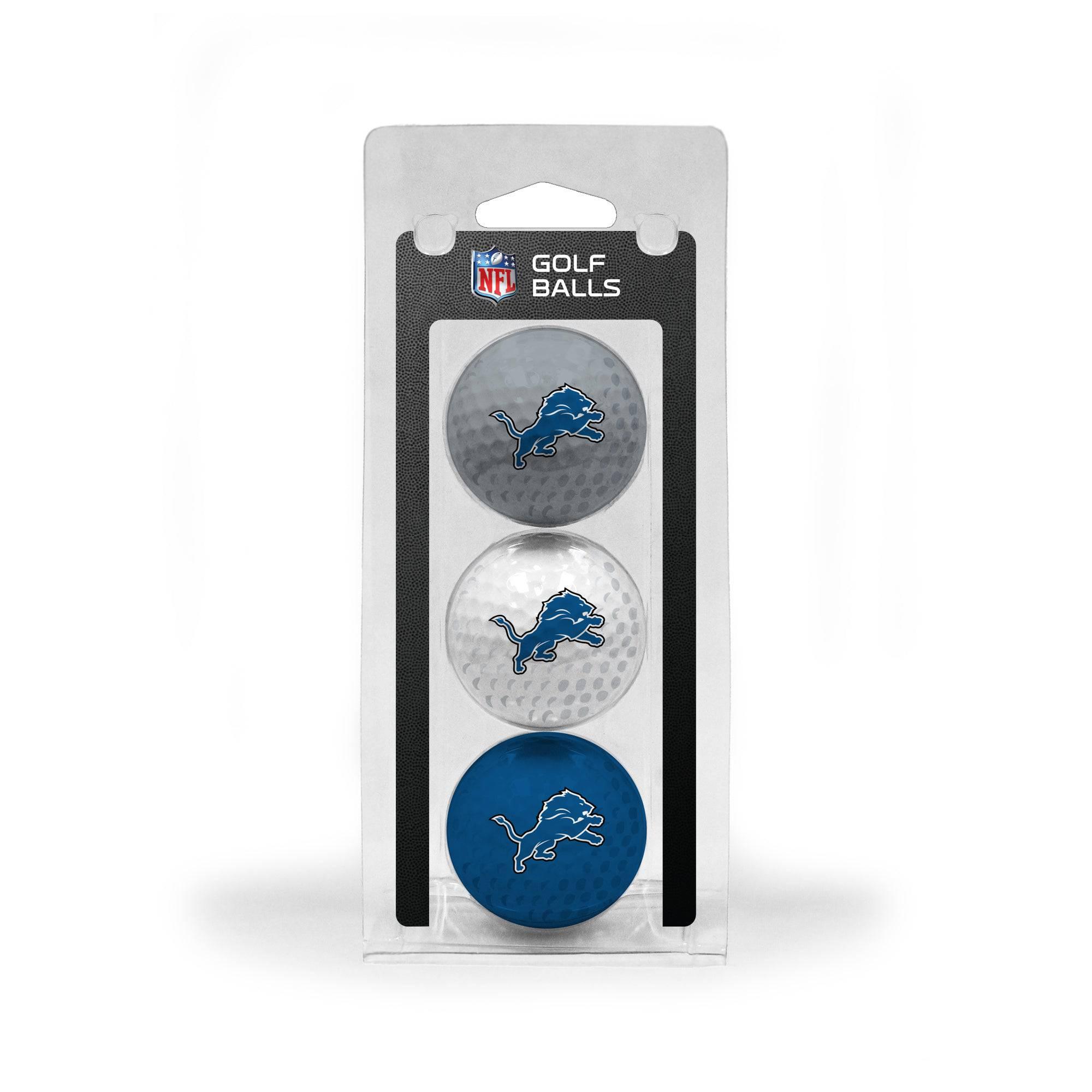 Detroit Lions 3 Golf Ball Pack - 757 Sports Collectibles