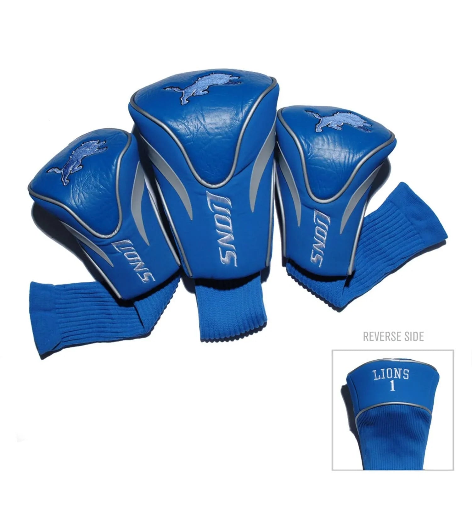 Detroit Lions 3 Pack Contour Head Covers - 757 Sports Collectibles