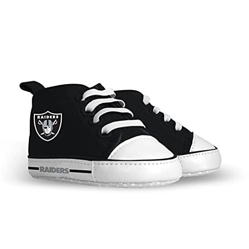 MasterPieces Baby Fanatic NFL Raiders Pre-Walker Hightops, One Size, Team Color - 757 Sports Collectibles