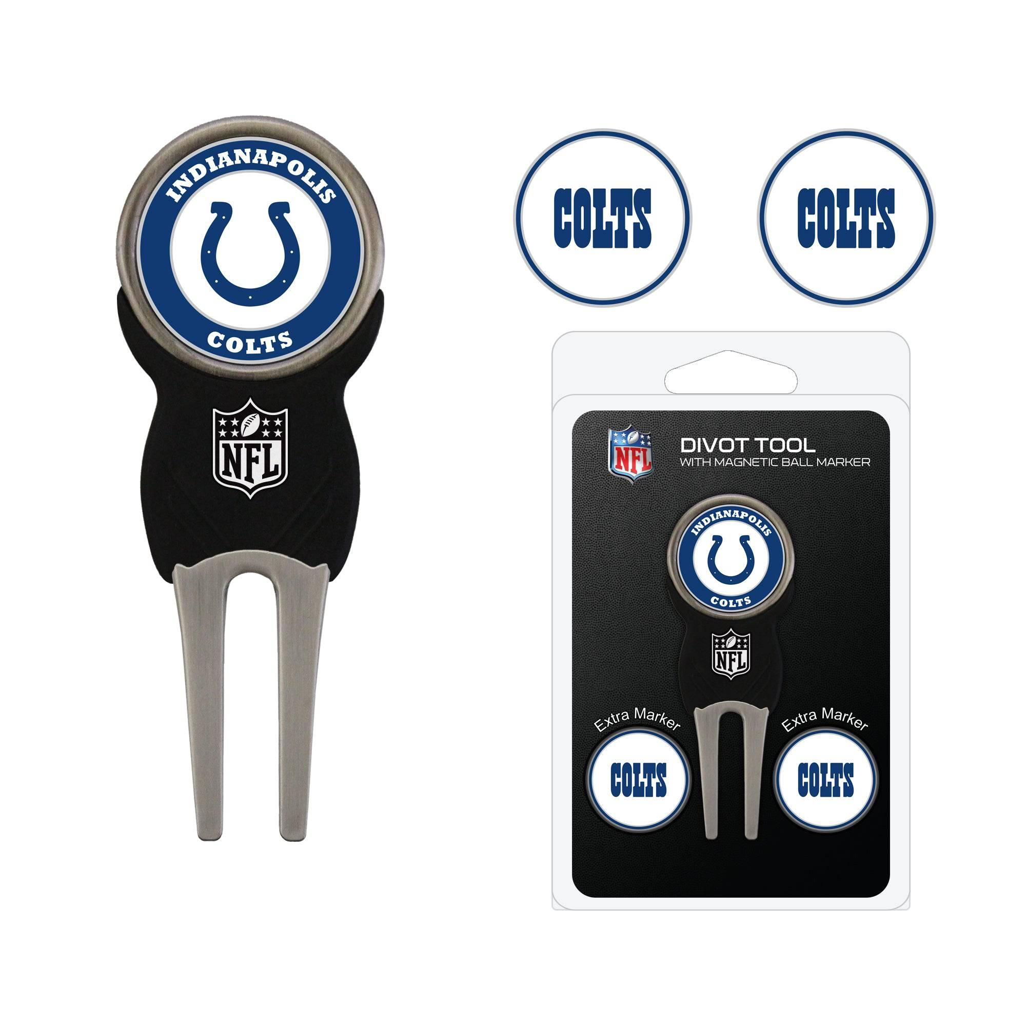 Indianapolis Colts Divot Tool Pack With 3 Golf Ball Markers - 757 Sports Collectibles
