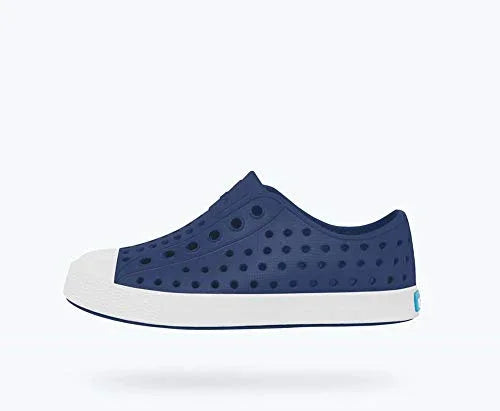 Native Shoes, Jefferson Child, Kids Lightweight Sneaker, Regatta Blue/Shell White, 13 M US Little Kid - 757 Sports Collectibles