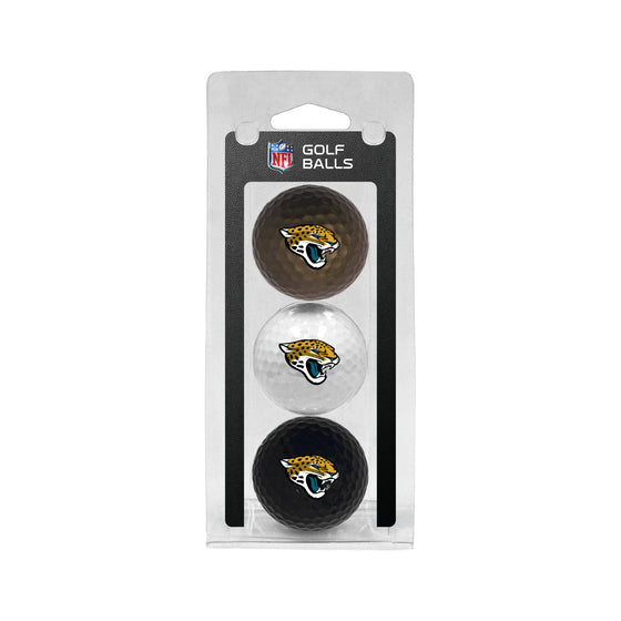 Jacksonville Jaguars 3 Golf Ball Pack - 757 Sports Collectibles
