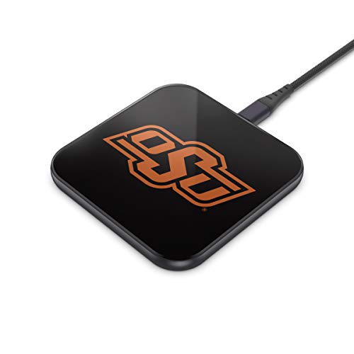 NCAA Oklahoma State Cowboys Wireless Charging Pad, White - 757 Sports Collectibles