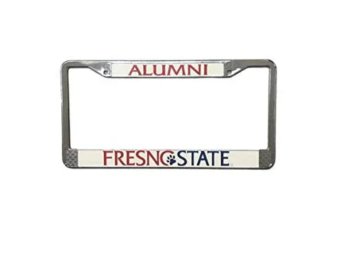 Fresno State Alumni Chrome Metal License Plate Frame - 757 Sports Collectibles