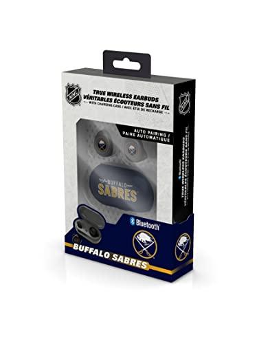 NHL Buffalo Sabres True Wireless Earbuds, Team Color - 757 Sports Collectibles