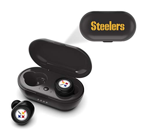 NFL Pittsburgh Steelers True Wireless Earbuds, Team Color - 757 Sports Collectibles