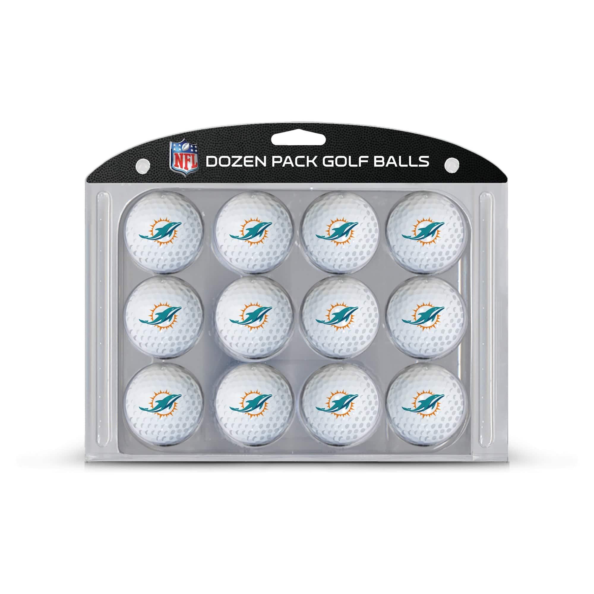 Miami Dolphins Golf Balls, 12 Pack - 757 Sports Collectibles