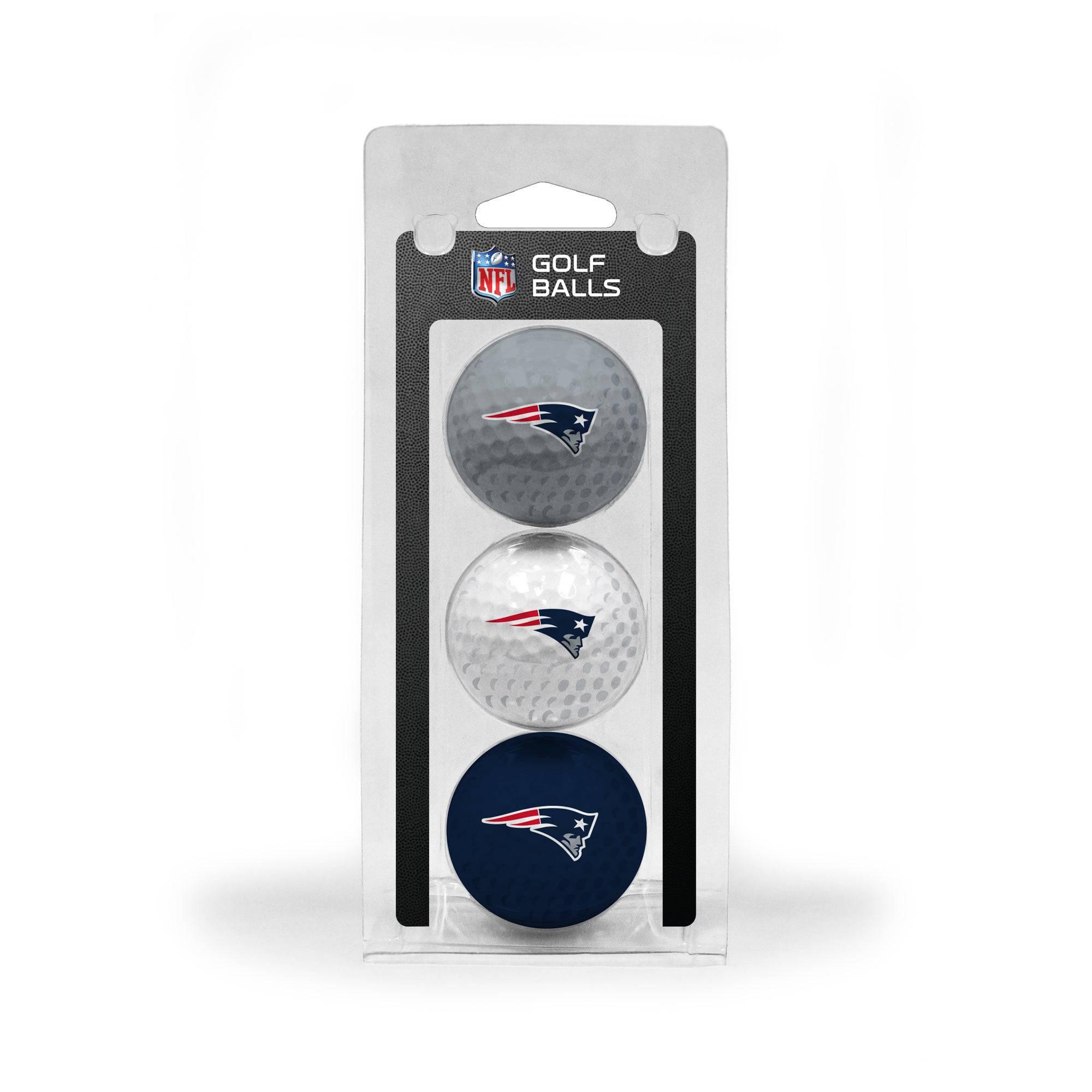 New England Patriots 3 Golf Ball Pack - 757 Sports Collectibles