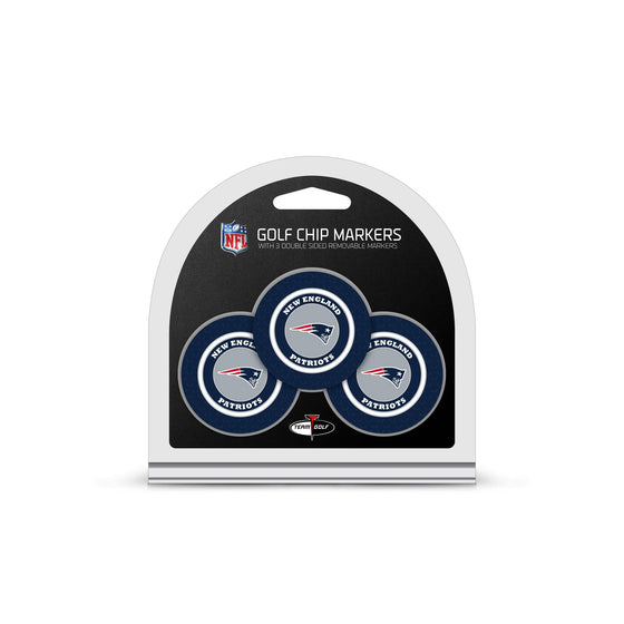 New England Patriots 3 Pack Golf Chip Ball Markers - 757 Sports Collectibles