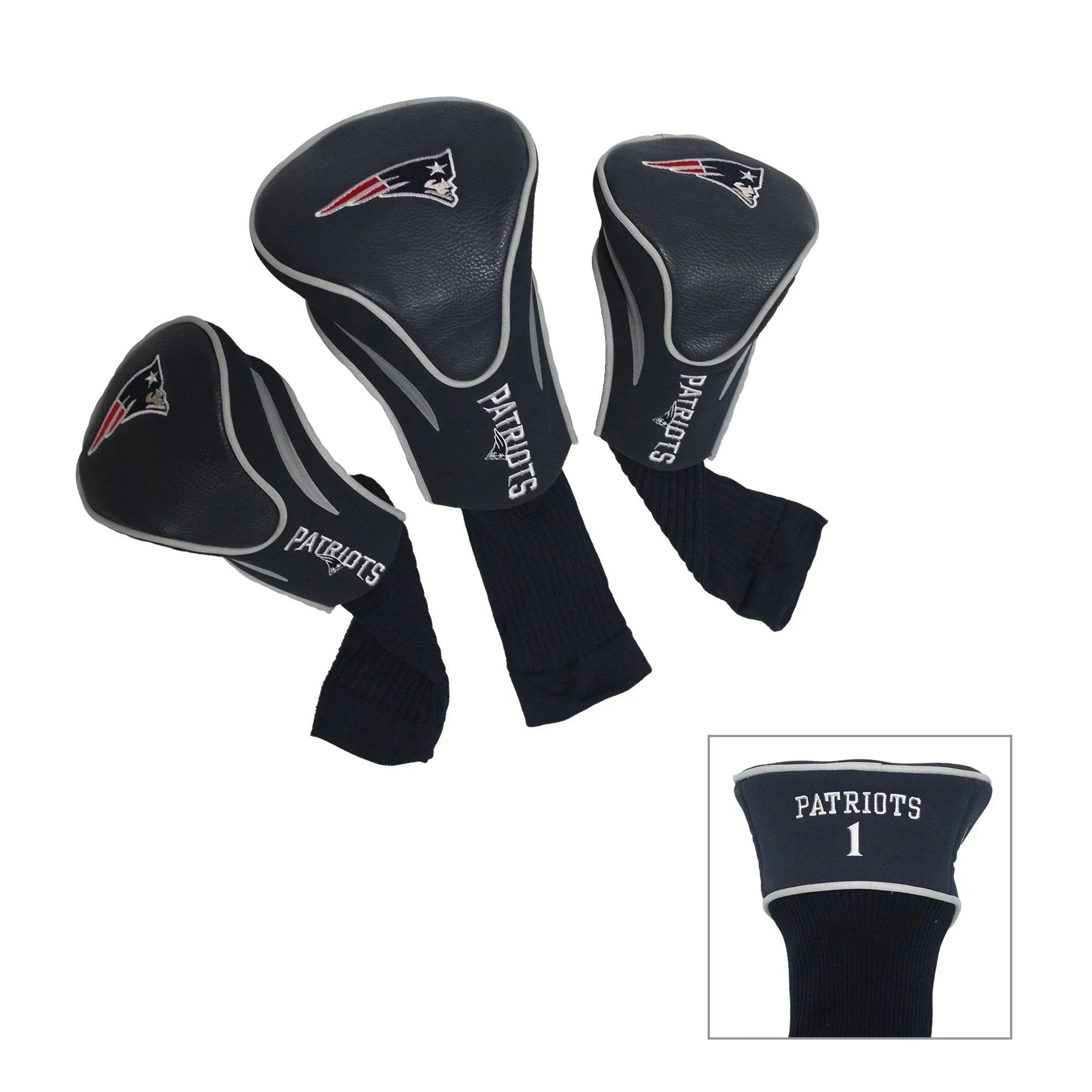 New England Patriots 3 Pack Contour Head Covers - 757 Sports Collectibles