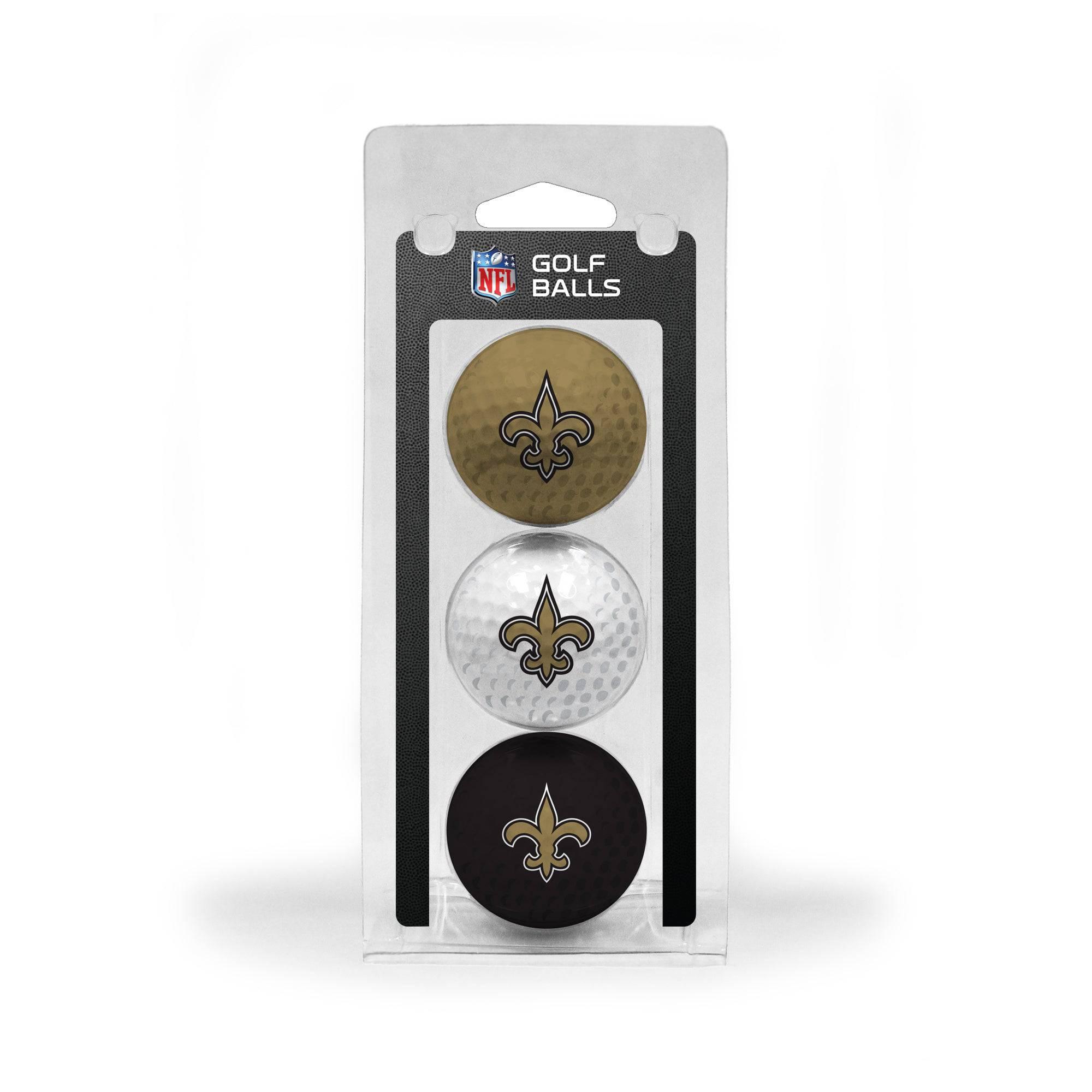 New Orleans Saints 3 Golf Ball Pack - 757 Sports Collectibles