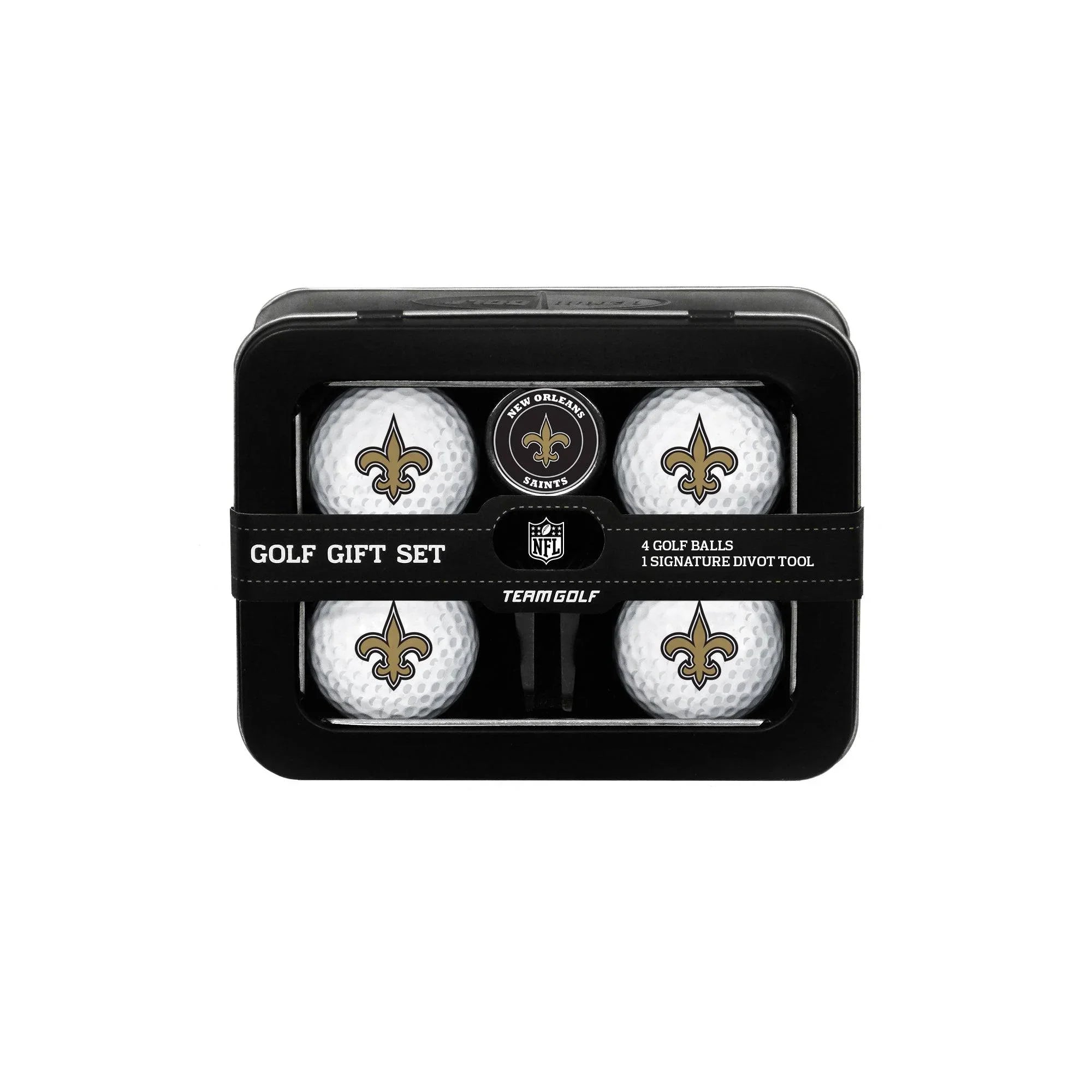 New Orleans Saints 4 Golf Ball And Divot Tool Set - 757 Sports Collectibles