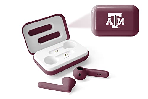 SOAR NCAA True Wireless Earbuds V.4, Texas A&M Aggies - 757 Sports Collectibles