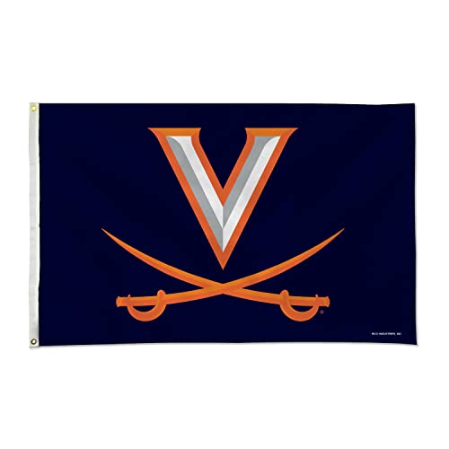 Rico Industries NCAA Virginia Cavaliers Primary 3' x 5' Banner Flag 3' x 5' Banner Flag Single Sided - Indoor or Outdoor - Home Décor - 757 Sports Collectibles