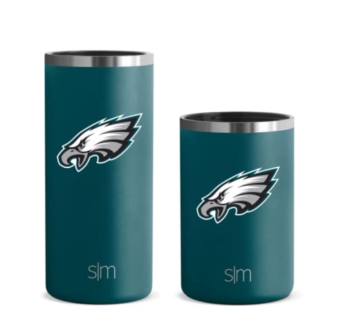 Simple Modern Officially Licensed NFL Philadelphia Eagles Insulated Ranger  Can Cooler 2-Pack, for Standard and Slim Cans - Beer, Seltzer, Soda,  Sparkling Water and More