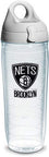 Tervis Made in USA Double Walled NBA Brooklyn Nets Insulated Tumbler Cup Keeps Drinks Cold & Hot, 24oz Water Bottle - Gray Lid, Primary Logo - 757 Sports Collectibles