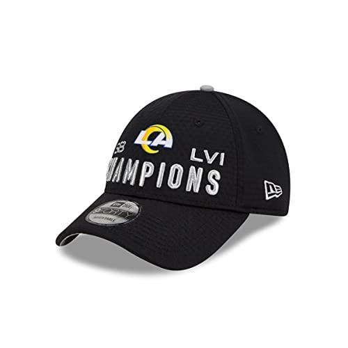 New Era Men's Black Los Angeles Rams Super Bowl LVI Champions Locker Room Trophy Collection 9FORTY Snapback Adjustable Hat - 757 Sports Collectibles
