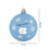 FOCO North Carolina Tar Heels NCAA 5 Pack Shatterproof Ball Ornament Set - 757 Sports Collectibles