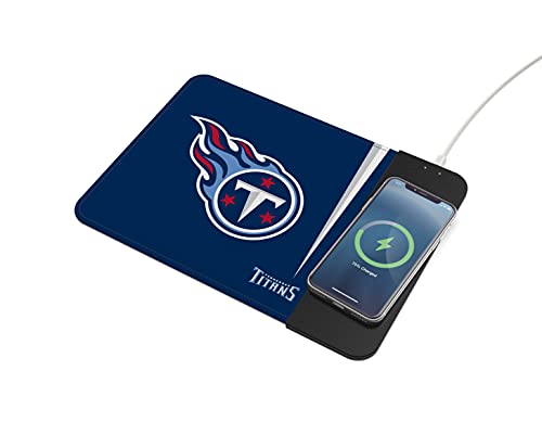 SOAR NFL Wireless Charging Mouse Pad, Tennessee Titans - 757 Sports Collectibles