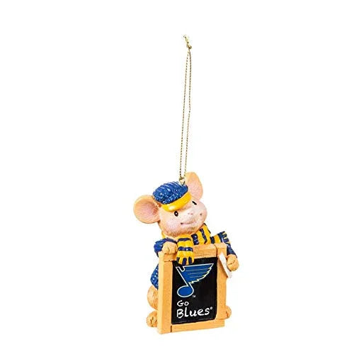 St Louis Blues, Holiday Mouse Ornament Officially Licensed Decorative Ornament for Sports Fans Ornament - 757 Sports Collectibles