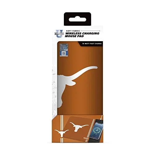 SOAR NCAA Wireless Charging Mouse Pad, Texas Longhorns - 757 Sports Collectibles