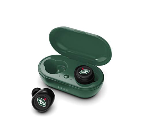 NFL New York Jets True Wireless Earbuds, Team Color - 757 Sports Collectibles