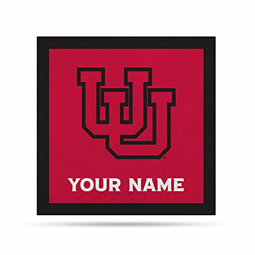 Rico Industries NCAA Utah Utes Personalized 23" Felt Wall Banner - Sports Decor for Man Cave, Game Room, Office & Bedroom - Long-Lasting, Customizable Wall Decorations - Made in The USA - 757 Sports Collectibles