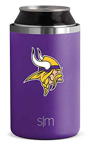 Simple Modern NFL Minnesota Vikings Insulated Ranger Can Cooler, for Standard Cans - Beer, Soda, Sparkling Water and More - 757 Sports Collectibles