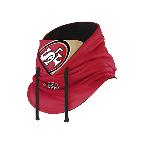 FOCO San Francisco 49ers NFL Drawstring Hooded Gaiter - 757 Sports Collectibles