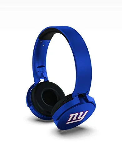 NFL New York Giants Wireless Bluetooth Headphones, Team Color - 757 Sports Collectibles