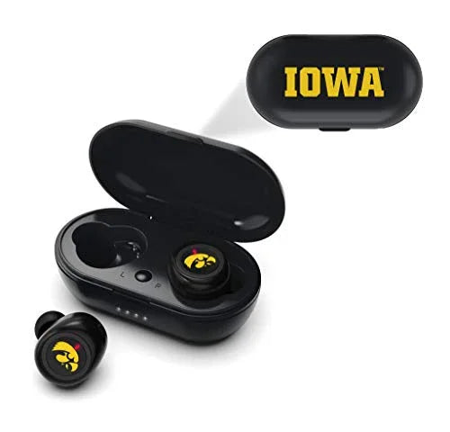 NCAA Iowa Hawkeyes True Wireless Earbuds, Team Color - 757 Sports Collectibles