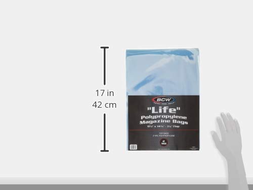 LIFE" Magazine Bags 100 bags 11-1/8" x 14-1/4" + 1-1/4 - 757 Sports Collectibles