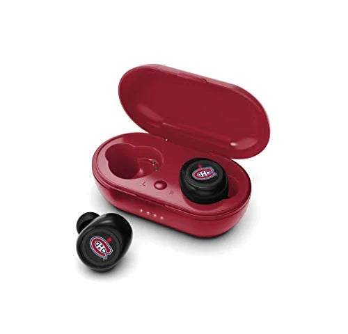 NHL Montreal Canadiens True Wireless Earbuds, Team Color - 757 Sports Collectibles