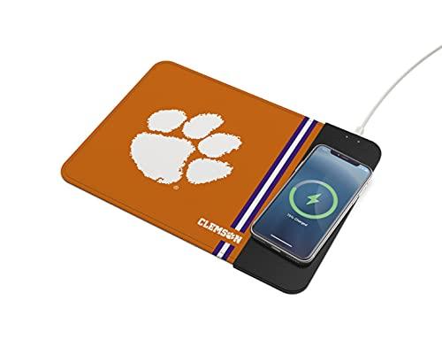 SOAR NCAA Wireless Charging Mouse Pad, Clemson Tigers - 757 Sports Collectibles