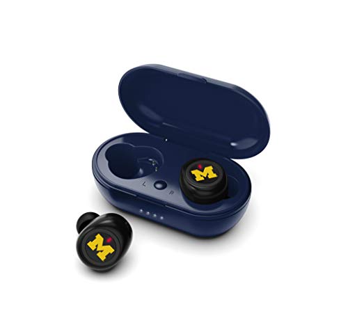 NCAA Michigan Wolverines True Wireless Earbuds, Team Color - 757 Sports Collectibles