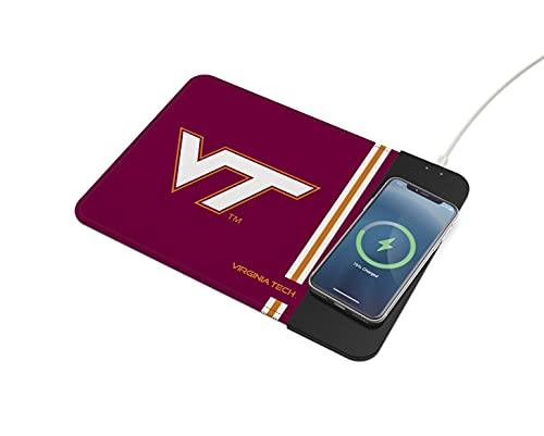 SOAR NCAA Wireless Charging Mouse Pad, Virginia Tech Hokies - 757 Sports Collectibles