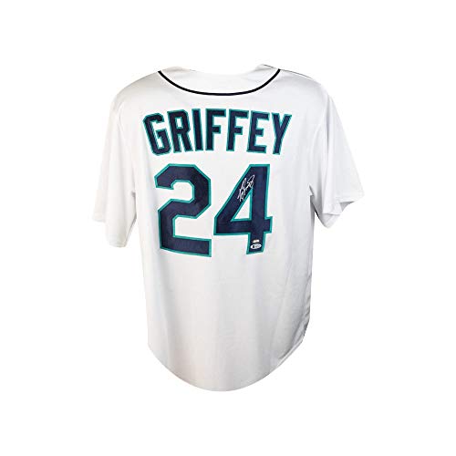 Ken Griffey Jr Autographed Seattle Mariners Nike Baseball Jersey - BAS COA - 757 Sports Collectibles