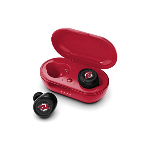 NHL New Jersey Devils True Wireless Earbuds, Team Color - 757 Sports Collectibles
