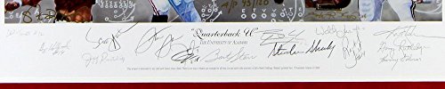 Alabama Crimson Tide Autographed/Signed "Quarterback U" Framed Print - Featuring Stabler, Starr, Croyle & Todd - 757 Sports Collectibles