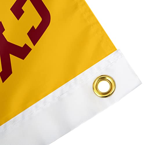 Desert Cactus Iowa State University Flag Cyclones ISU Flags Banners 100% Polyester Indoor Outdoor 3x5 (Team Name) - 757 Sports Collectibles