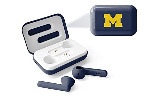 SOAR NCAA True Wireless Earbuds V.4, Michigan Wolverines - 757 Sports Collectibles