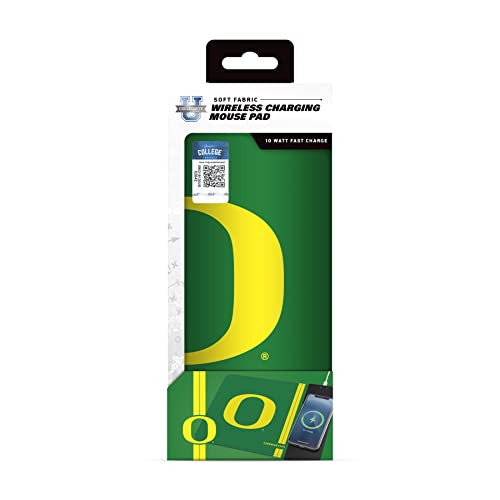SOAR NCAA Wireless Charging Mouse Pad, Oregon Ducks - 757 Sports Collectibles