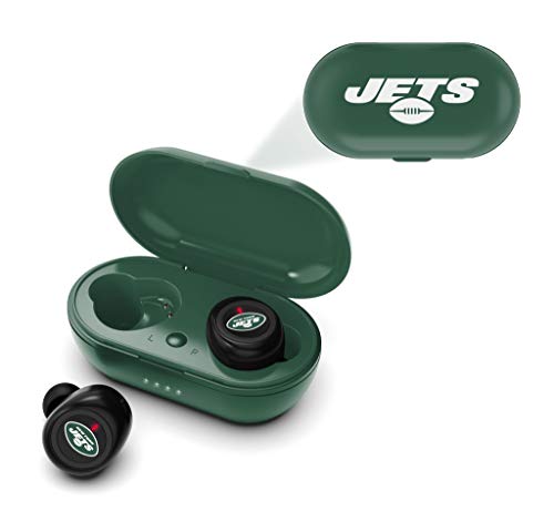NFL New York Jets True Wireless Earbuds, Team Color - 757 Sports Collectibles