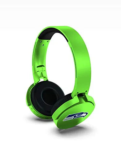 NFL Seattle Seahawks Wireless Bluetooth Headphones, Team Color - 757 Sports Collectibles