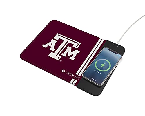SOAR NCAA Wireless Charging Mouse Pad, Texas A&M Aggies - 757 Sports Collectibles