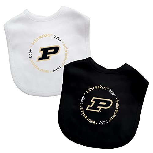 MasterPieces Baby Fanatic NCAA Purdue Boilermakers 2-Pack Bibs, One Size, Team Color - 757 Sports Collectibles