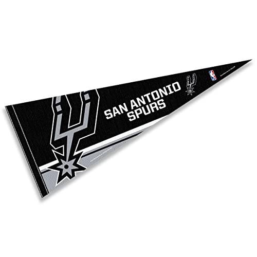 WinCraft San Antonio Spurs Pennant Full Size 12" X 30" - 757 Sports Collectibles