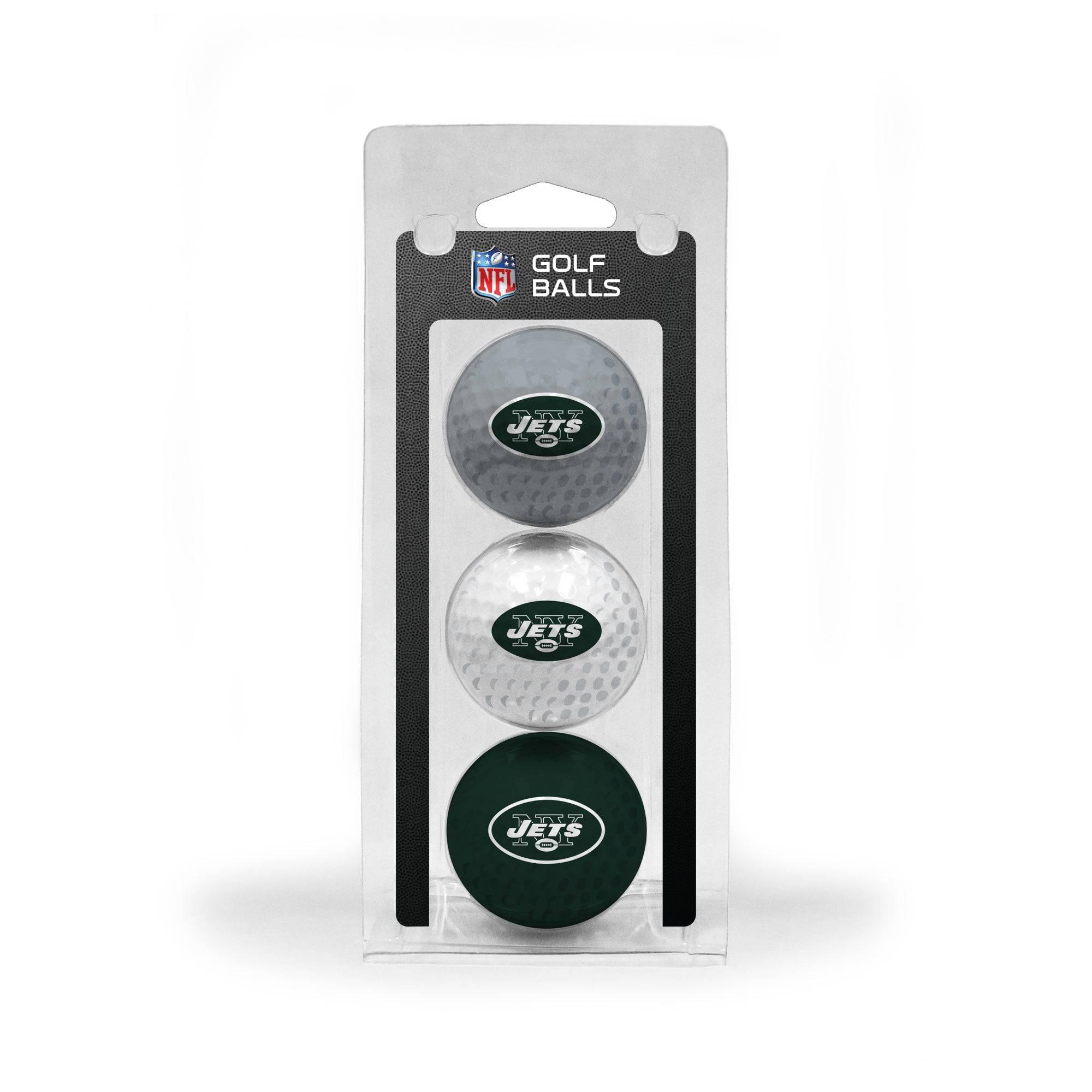 New York Jets 3 Golf Ball Pack - 757 Sports Collectibles