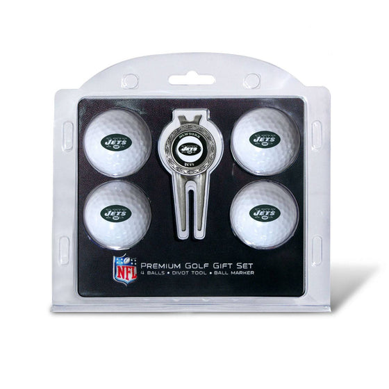 New York Jets 4 Golf Ball And Divot Tool Set - 757 Sports Collectibles