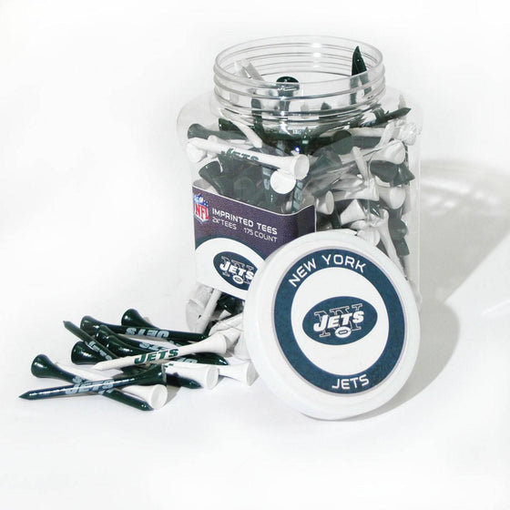 New York Jets Jar Of 175 Golf Tees - 757 Sports Collectibles